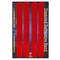 Strisce Adesive Rifrangenti Per Bauletti Moto 4r, Colore Rosso