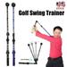 Golf Swing Trainer Aid Adjustable Portable Golf Training Aid to Improve Hinge Forearm Rotation Shoulder Turn â€“ Lightweight Durable Golf Trainer with Ergonomic Grip (Blue)