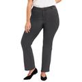 Plus Size Women's Curvie Fit Bootcut Jeans by June+Vie in Grey Denim (Size 12 W)