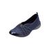 Plus Size Women's CV Sport Greer Slip On Sneaker by Comfortview in Navy (Size 7 1/2 M)