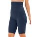 Plus Size Women's Mesh Accent High Waist Bike Short by Woman Within in Navy (Size 16)