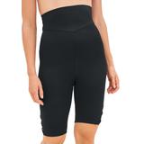 Plus Size Women's Mesh Accent High Waist Bike Short by Woman Within in Black (Size 14)