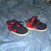 Nike Shoes | Boys 7c Red/Black Nike Hightop Sneakers Must See | Color: Black/Red | Size: 7bb
