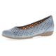 Ballerina GABOR Gr. 38, blau (jeansblau) Damen Schuhe Ballerinas