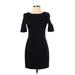 Banana Republic Casual Dress - Sheath: Black Solid Dresses - Women's Size 0