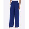 Bundfaltenhose, Damen, Gr. 48, Normalgrößen, blau (royalblau), 69% Polyester, 23% Viskose, 8% Elasthan, ASHLEY BROOKE BY HEINE, unifarben, lang, Hosen