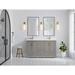 Willow Collection 60 in W x 22 in D x 36 in H Boston Double Bowl Sink Bathroom Vanity with Countertop