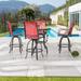 Patio Festival 4-Person Outdoor Bar Height Swivel Bistro Dining Set