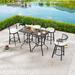 Patio Festival 4-Person Bar Height Dining Set with Cushions