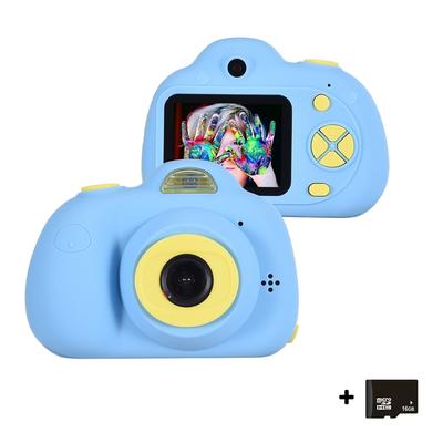 Kids Video Camera 2 In 1 Mini Digital Camera Camcorders With 16G Memory Kids' Electronics For Boys And Girls - Blue - Blue