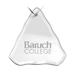 CUNY Baruch College Team Logo 3.25'' x 3.75'' Glass Tree Ornament