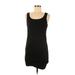 BCBGeneration Casual Dress - Bodycon Scoop Neck Sleeveless: Black Print Dresses - Women's Size 6