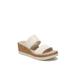 Women's Resort Sandals by BZees in White Fabric (Size 11 M)