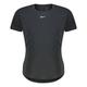 Nike Damen T-Shirt ONE LUXE, schwarz/silber, Gr. XS