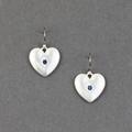 Lucky Brand Heart Drop Earring - Women's Ladies Accessories Jewelry Earrings in Silver
