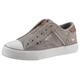 Slip-On Sneaker MUSTANG SHOES Gr. 37, grau (taupe) Damen Schuhe Sneaker