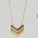 Madewell Jewelry | Arrowstack Necklace By Madewell Gold&Sliver Stack Necklace. | Color: Gold/Silver | Size: Os