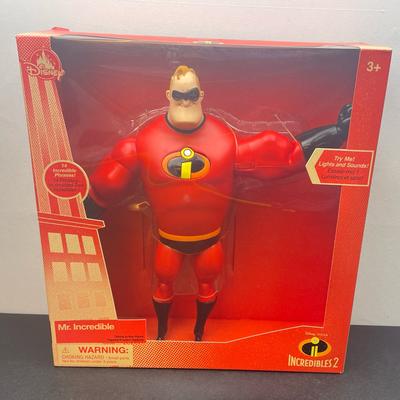 Disney Toys | Disney Store Mr. Incredible Light-Up Talking Action Figure Incredibles 2 | Color: Black/Red | Size: 12”