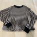 Brandy Melville Tops | Brandy Melville Striped Long Sleeve Top | Color: Black/White | Size: S