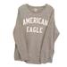 American Eagle Outfitters Shirts | American Eagle Outfitters Soft Vintage Fit Active Flex Long Sleeve Shirt Sz Xl | Color: Gray/White | Size: Xl