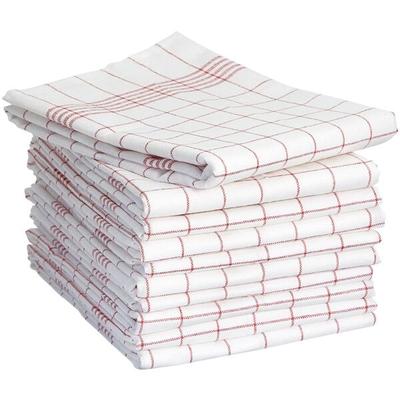 dyckhoff 10er-Pack Geschirrtücher »Karo« rot rot, 50 cm Image