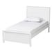 Neves Classic and Traditional White Finished Wood Twin Size Platform Bed