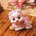 LA TALUS Pixiu Miniature Figurine Decorative Realistic Cute Chinese Mythical Beast Pixiu Resin Miniature Figurine for Home Blue B