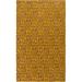 Mark&Day Wool Area Rugs 2x3 Fairhope Modern Yellow Brown Area Rug (2 x 3 )