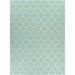 Mark&Day Wool Area Rugs 8x11 Wigton Cottage Aqua Area Rug (8 x 11 )