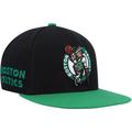 Men's Mitchell & Ness Black/Green Boston Celtics Side Core 2.0 Snapback Hat