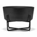 Black Simple Solid Elevated Dog Bowl and Stand, 2 Cups, Small