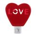Miss Valentine Heart Love Night Light in Red | 5.2 H x 4.2 W x 2.75 D in | Wayfair 80652