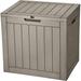 ColorLife 30 Gallon Water Resistant Lockable Deck Box Resin in White | 20.8 H x 22 W x 17.1 D in | Wayfair TGB09VFL4KJQ