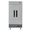 KoolMore 39 in. Commercial Stainless Steel 2-Door Reach-In Refrigerator, 35 cu. ft. RIR-2D-SS35C in Black/Gray/White | 82 H x 29 W x 39 D in | Wayfair