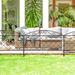 thealyn 17 in. H x 24in. W Decorative Garden Fence, Dog Fence Metal in Black | 17 H x 24 W x 2.5 D in | Wayfair u005