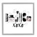 Stupell Industries Xoxo Various Glam Makeup Giclee Art By Alison Petrie Wood in Black/Brown/Pink | 17 H x 17 W x 1.5 D in | Wayfair