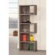 Wrought Studio™ Glascock Geometric Bookcase Wood in Gray | 70.75 H x 24.75 W x 11.5 D in | Wayfair 12E4082E8B06414C95AA2E74A6C2A9CD