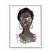 Stupell Industries Chic Bold Fashion Girl Giclee Art By Alison Petrie Wood in Black/Brown/Gray | 14 H x 11 W x 1.5 D in | Wayfair ar-437_wfr_11x14