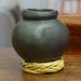 Bayou Breeze Handmade Ceramic Table Vase Ceramic in Black | 3.5 H x 2.6 W x 2.62 D in | Wayfair FA882FAB69024FFAB9708E697FC1BC12