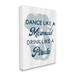 Stupell Industries Dance Like A Mermaid Phrase Canvas Wall Art By Lil' Rue Metal in Blue/White | 40 H x 30 W x 1.5 D in | Wayfair ar-059_cn_30x40