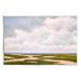 Stupell Industries Cloudy Distant Beach Horizon Wall Plaque Art By Catherine Andersen in Green/White | 13 H x 19 W x 0.5 D in | Wayfair