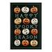 Stupell Industries Happy Spooky Season Pumpkins Wall Plaque Art By Elizabeth Tyndall in Black/Orange/White | 15 H x 10 W x 0.5 D in | Wayfair