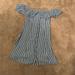 American Eagle Outfitters Dresses | American Eagle Off The Shoulder Dress | Color: Blue/White | Size: Xs