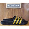 Adidas Shoes | Adidas Mens Adilette Aqua Slides / Sandal Shoe Black/Gold Eg1758 Sz 13 | Color: Black/Gold | Size: 13