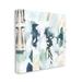 Stupell Industries Alternating Abstract Shapes Composition Canvas Wall Art By June Erica Vess Canvas in Blue/White | 30 H x 30 W x 1.5 D in | Wayfair