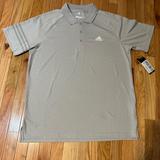Adidas Shirts | Adidas Golf Polo Shirt Grey Size Large New With Tag Msrp-$60 | Color: Gray | Size: L