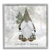 The Holiday Aisle® Christmas Is Gnoming Holiday Pattern by Livi Finn - Graphic Art on Wood in Brown/Gray/White | 24 H x 24 W x 1.5 D in | Wayfair