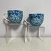 Lilly Pulitzer Dining | Lilly Pulitzer Blue Floral Coffee Mugs Cups Lot Of 2 | Color: Blue | Size: Os