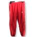 Adidas Pants | Adidas Track Pants Red Mens Sz L Trefoil 28”Inseam Mesh Lining Polyester | Color: Red/White | Size: L