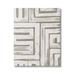 Stupell Industries Contemporary Lines Pattern Composition Canvas Wall Art By June Erica Vess Metal in Gray/White | 40 H x 30 W x 1.5 D in | Wayfair